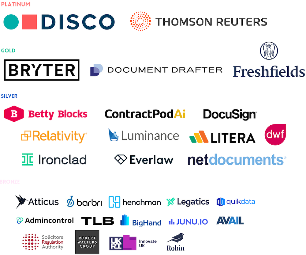 legal tech conference sponsors london